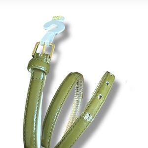3/$20 TARGET Olive Green Thin 38” Belt Sz S NWT